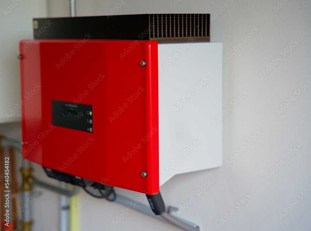 Redline Inverter Red inverter converting solar energy into alternating current ...
