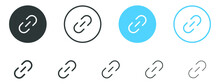 Link Icon, Attach Link Chain Icon . Internet Url Icon Symbol . Connection, Attachment, Connect, Hyperlink Icons Button