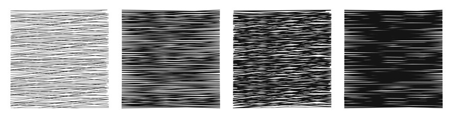 Poster - Hatching textures, cross lines, pattern background set – vector