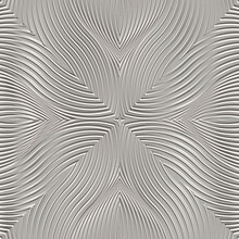 Wavy Lines Textured 3d Seamless Pattern. Vector Embossed Light Background. Grunge Relief Repeat Backdrop. Wavy Lines And Curves Surface Emboss Ornaments. Beautiful Elegant Ornamental Endless Texture