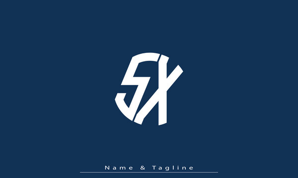 Alphabet letters Initials Monogram logo SX , XS