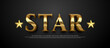 © BengkelDesign - Star 3d text editable gold style effect template