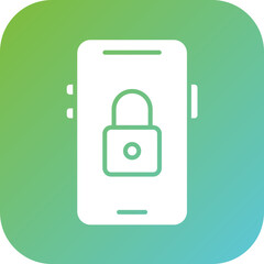 Sticker - Mobile Lock Icon Style