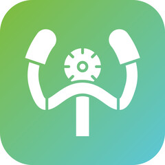 Sticker - aeroplane steering wheel icon style