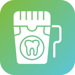 Poster - Dental Floss Icon Style