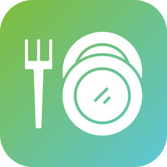 Sticker - Cutlery Icon Style