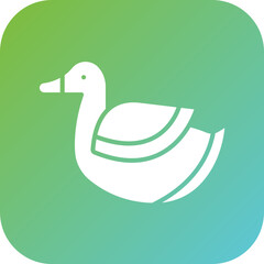 Wall Mural - Duck Toy Icon Style