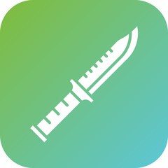 Wall Mural - Army Knife Icon Style