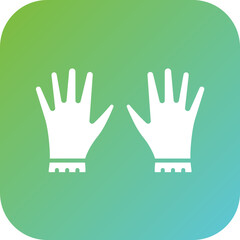 Sticker - Hand Gloves Icon Style