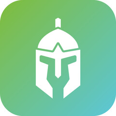 Poster - Roman Helmet Icon Style