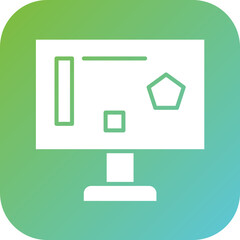 Sticker - Engineering Monitor Icon Style