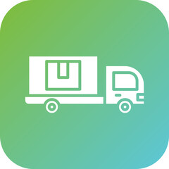 Poster - Delivery Truck Icon Style