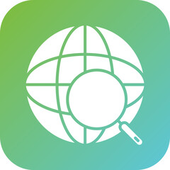 Sticker - Global Search Icon Style