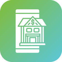 Sticker - Mobile Banking Icon Style