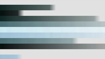 Poster - Multicolored squares without focus. Motion.Light lines of different shades quickly run across a white background in animation.