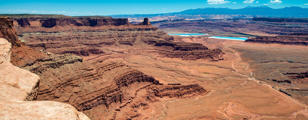 Canvas Print - Landscape aerial view at Dead Horse Point, Utah.