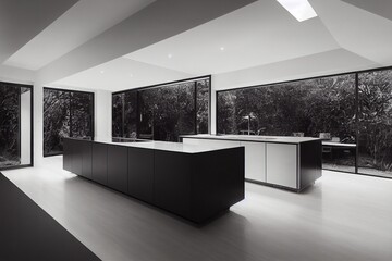 Wall Mural - Modern kitchen in luxury Australian mansion