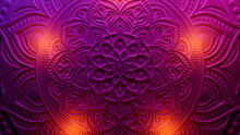 Diwali Celebration Background, With Pink Three-dimensional Decorative Design. 3D Render.