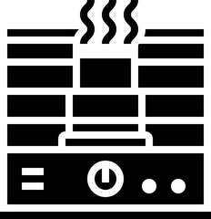 Sticker - heater icon