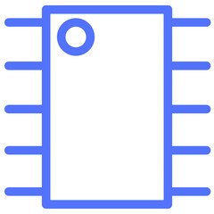 Sticker - circuit microcontroller line icon