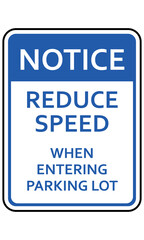 Wall Mural - road sign parking lot sign notice