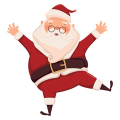 Sticker - santa claus celebrating