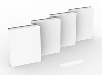 Poster - template empty book mockup , 3D rendering