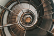 Spiral stairways from top view