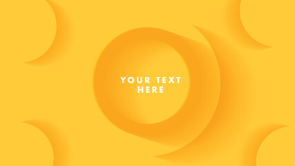 Abstract Yellow background  with circles 