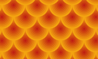 Retro summer 70s  stripes pattern. Retrowave 80s art retro illustration. Seamless vector background. turquoise and orange retro colors 1970s. Abstract geometric background.