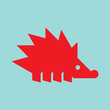 Hedgehog Logo. Icon design. Template elements