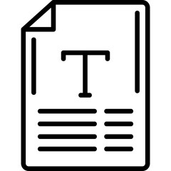 Poster - Text Icon