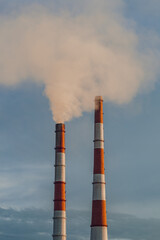 smoke from a chimney