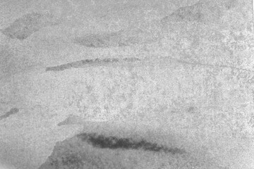 Poster - black and white texture of old paper with water stains as a background.