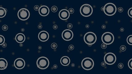 Poster - radio button symbols float horizontally from left to right. parallax fly effect. floating symbols ar