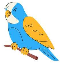 Parrot - Flat Design Style Character