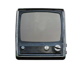 Wall Mural - vintage tv set isolated and save as to PNG file