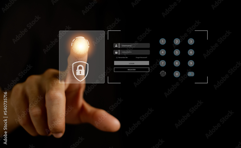 information safety and encryption, secured access to user personal data ...
