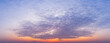 twilight cloudy sky before sunrise, nature panoramic colorful background