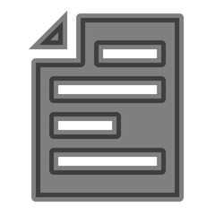 Sticker - Document Vector Icon