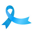 Illustration of Prostate cancer awareness. Ribbon