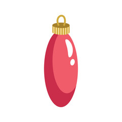 Poster - christmas red bulb ligth