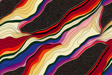 Wall Mural - Abstract Seamless Pattern Inspired by Wrinkling Time