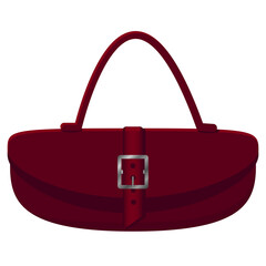 Poster - Fashionable design solution for a red women's handbag