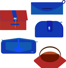 Poster - Illustration of the design of women's handbags and clutches