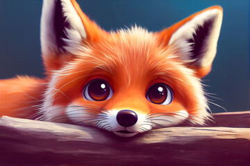 Cute fluffy animal from the cartoon.