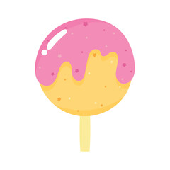 Wall Mural - sweet lollipop with caramel