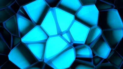 Poster - Blue and gray background. Motion.Light patterns move around in animation.