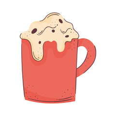 Sticker - hot chocolate mug