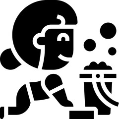 Wall Mural - cleaning icon